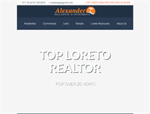 Tablet Screenshot of loretorealty.com